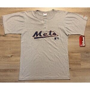 Vintage Mets Baseball Wilson Jersey Kids T-Shirt New With Tags Size Youth L